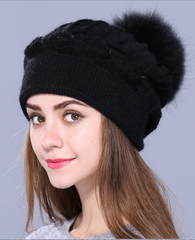 Autumn Rabbit fur beret Autumn Rabbit fur beret