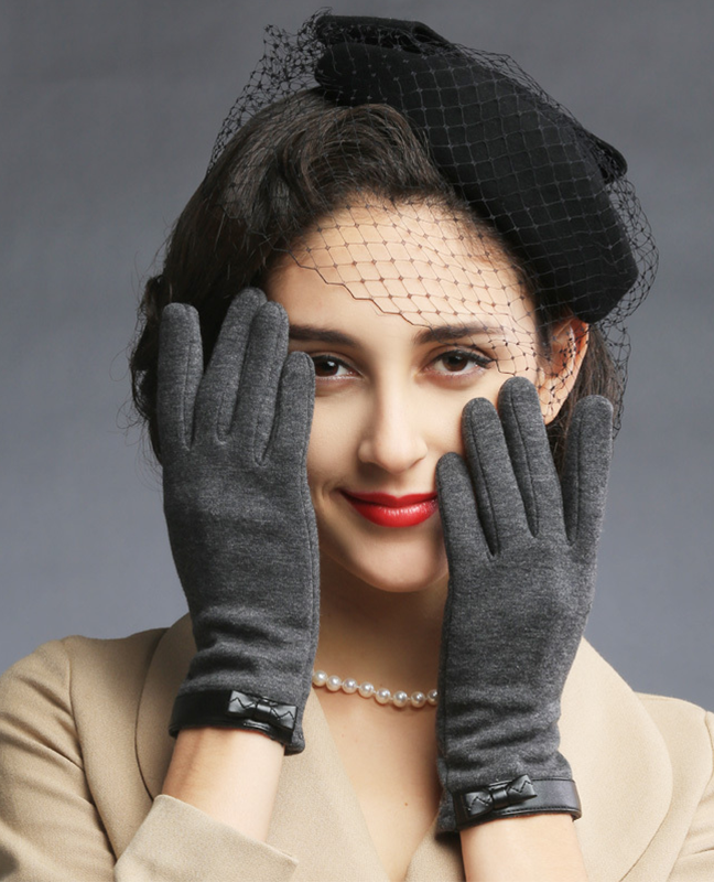 Vintage Bow leather gloves Vintage Bow leather gloves