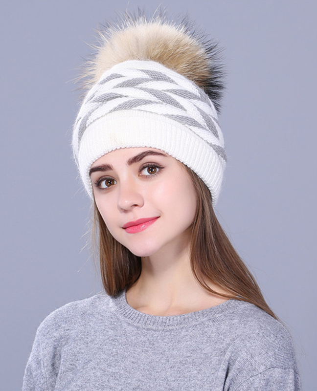 Double-deck Rabbit fur winter hat Double-deck Rabbit fur winter hat