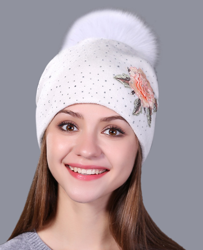 Embroidery knitted beanie hat Embroidery knitted beanie hat