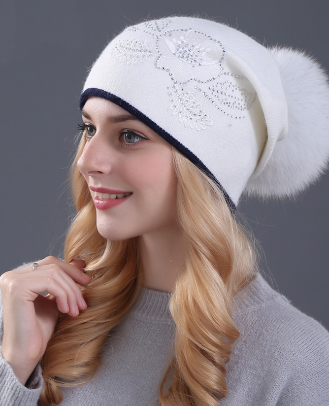 Real fox fur beanie Real fox fur beanie