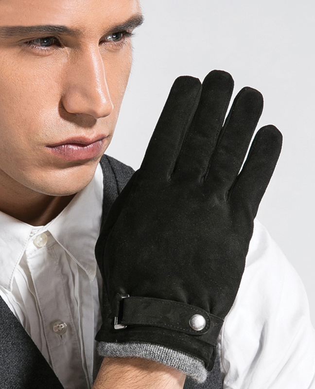 Goatskin Wool Button Glove Goatskin Wool Button Glove