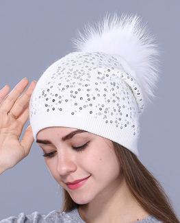 Shinning wool Beanie